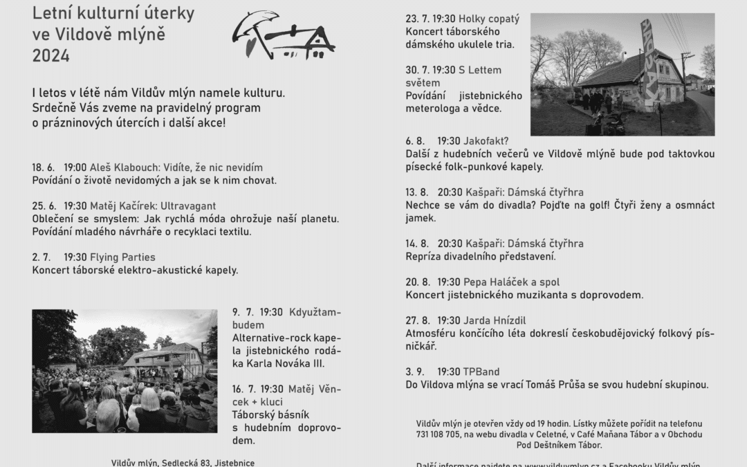 Kulturní mletí v létě 2024